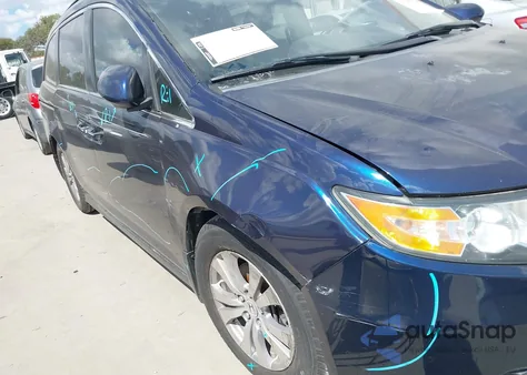 2014 Honda Odyssey Ex-L from USA, damaged, VIN 5FNRL5H67EB050634